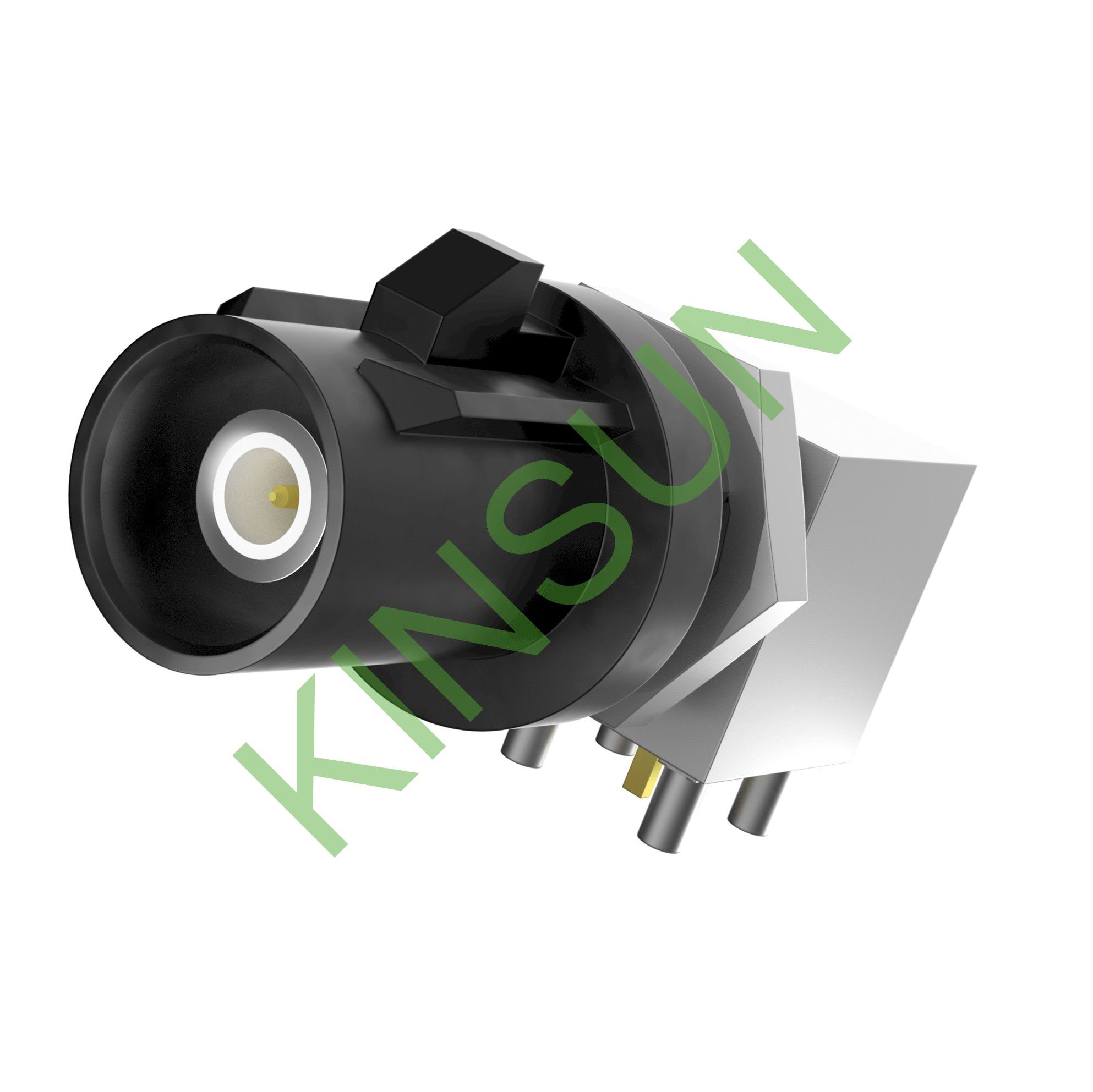 Wasserdichter Zwei-Teile 90° männlicher FAKRA SMB-Stecker